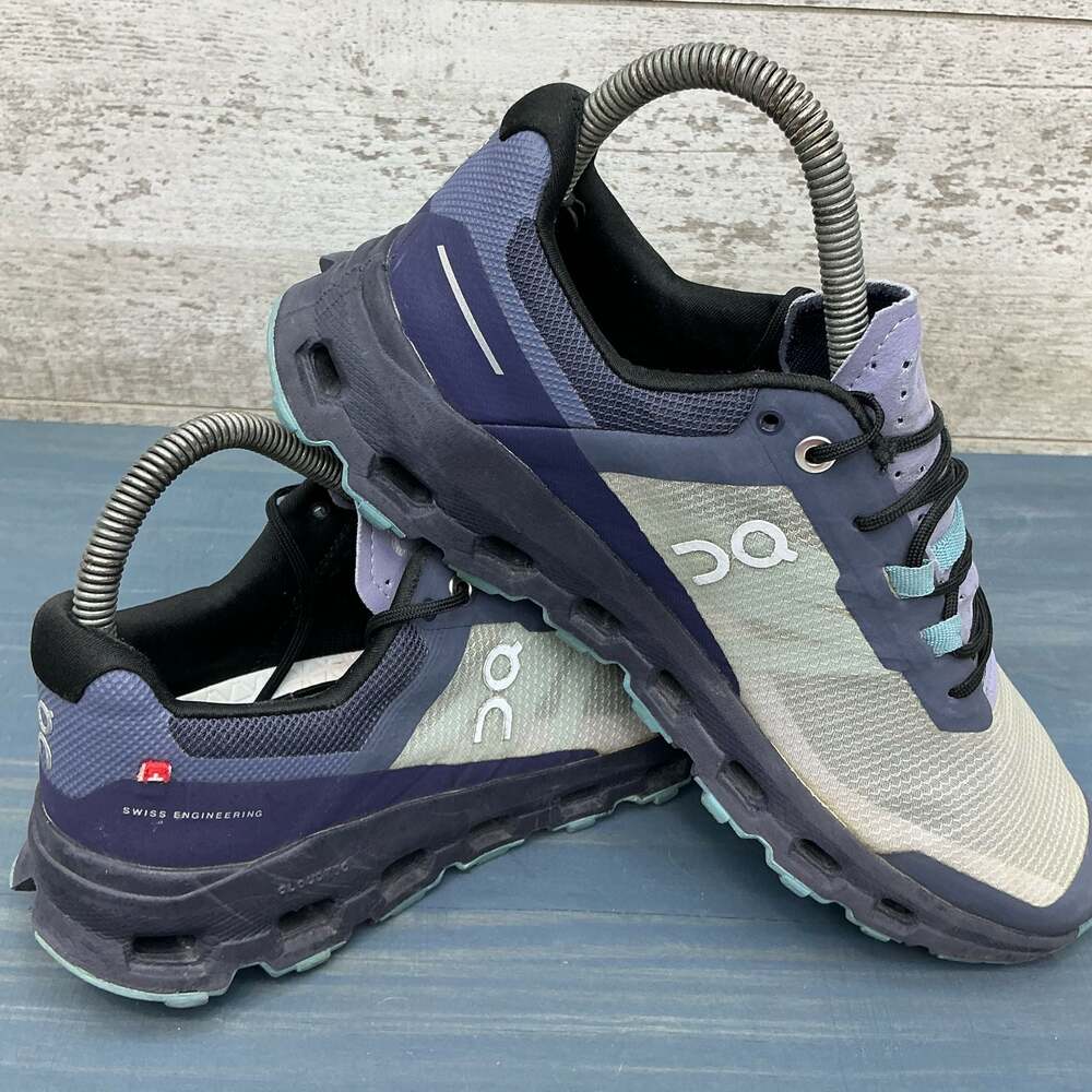 On Women's Cloudvista Trail Running Shoes Navy Wash Size US 7.5